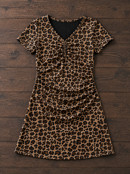 Briar Juniper Fitted Dress - Fall Printed Collection